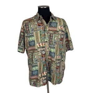 Vintage Island Tradition Novelty Cotton 90’s Short Sleeve Shirt - Men’s